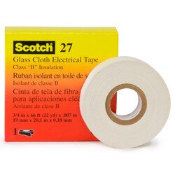 Glass Cloth Electrical Tape 27, 3/4