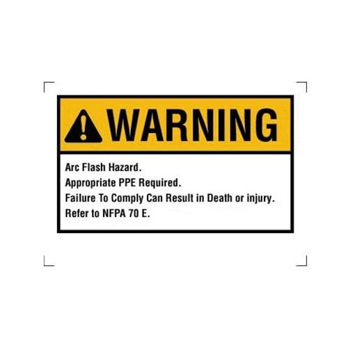 IDEAL Danger Label, NEC Arc Flash, 5 in. x 7 in., Adhesive (5 Pack) 44