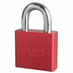 A1305 Red Solid Body Padlock -