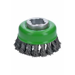 3" Cup Brush, Knotted, Stainless