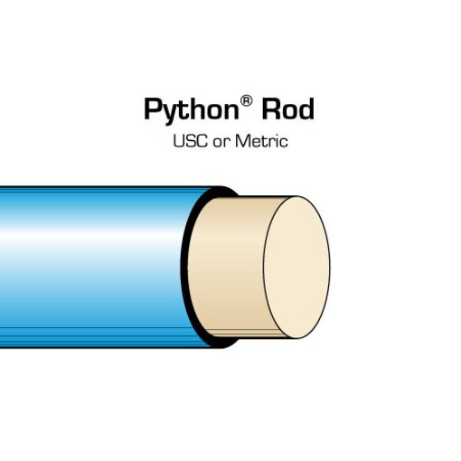 Python Rodder Condux 08078610M Replacement Rod- Python Duct Rodder, 8mm x 100m Metric ...