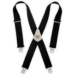 Black Heavy Duty Work Suspenders