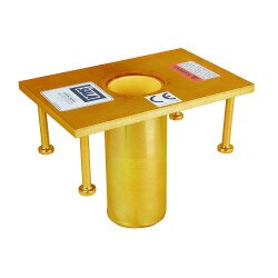 DAVIT BASE,FIXED,FLUSH