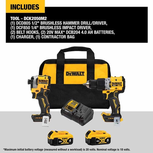 20V Max Brushless Cordless XR 1/2"