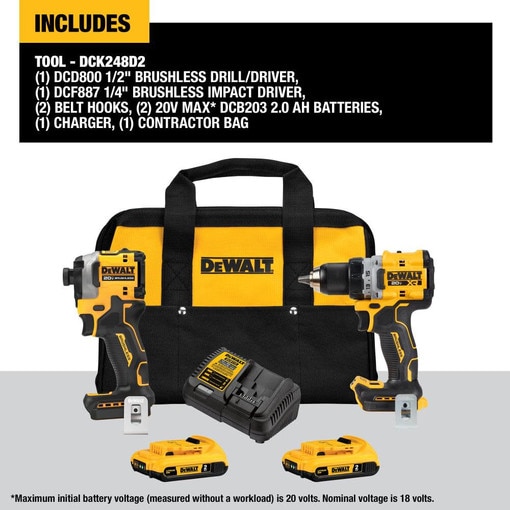 20V Brushless Cordless 1/2" Drill