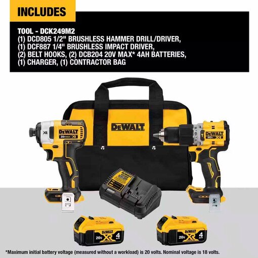 20V MAX XR Brushless 2 Tool Combo