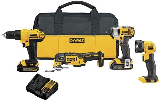 20V MAX Cordless 4-Tool Combo Kit