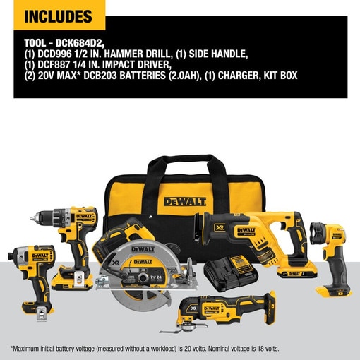 20-Volt MAX Cordless 6-Tool Combo