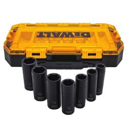 7pc 1/2" Drive Deep Impact Socket