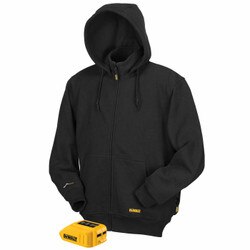 20V/12V MAX 3XL Black Heated Hoodie