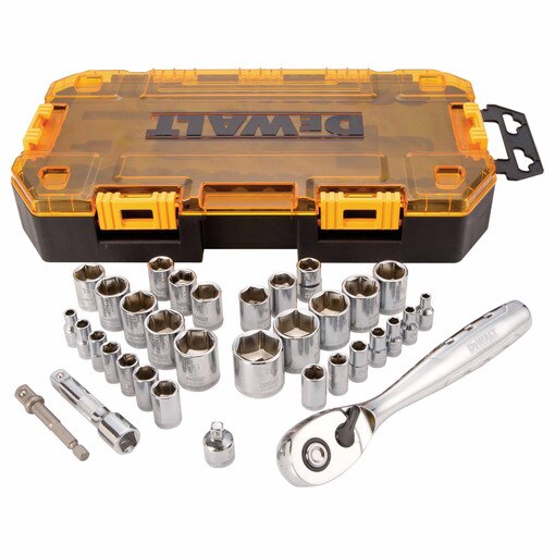 34 Piece 1/4" & 3/8" Drive Socket