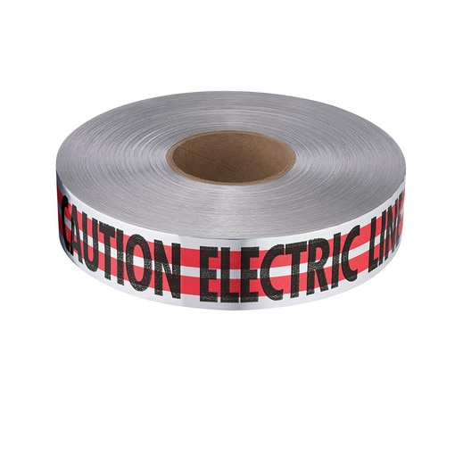 3" X 1000' Red Detectable "Caution