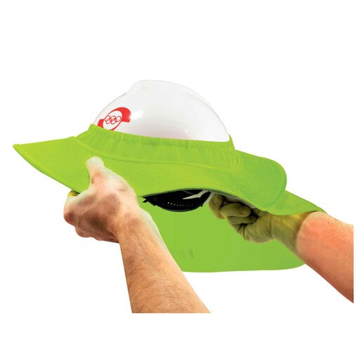 #6660 Hard Hat Sun Shade, Lime