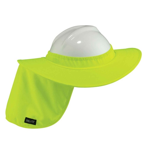 #6660 Hard Hat Sun Shade, Lime