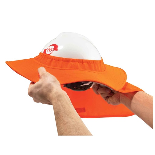 #6660 Hard Hat Sun Shade, Orange