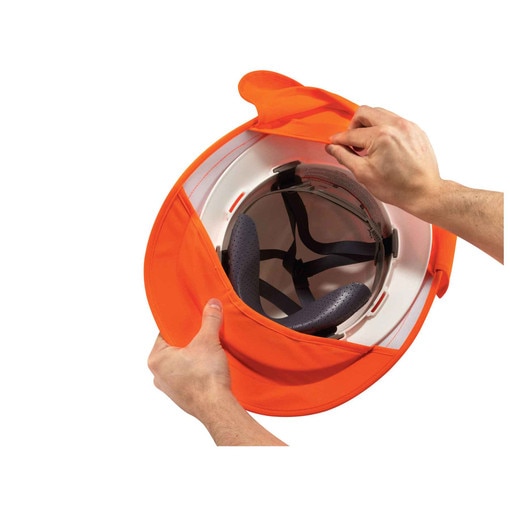 #6660 Hard Hat Sun Shade, Orange