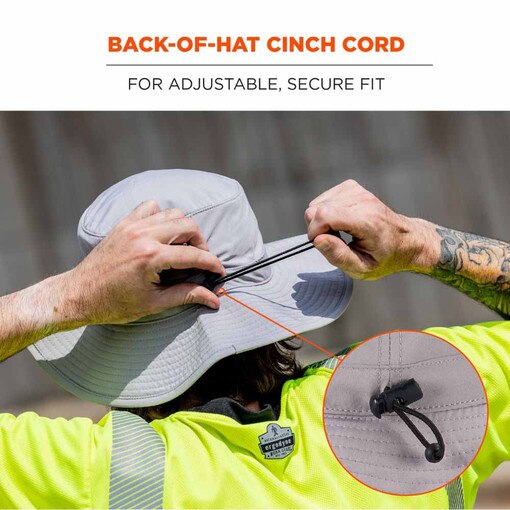 8939 Gray Cooling Bucket Hat