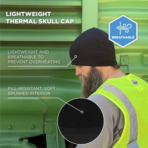 #6813 Black Hard Hat Liner