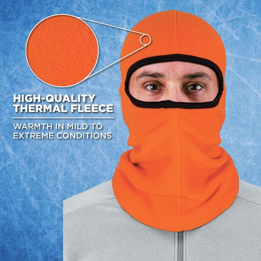#6821 Orange Balaclava Face Mask -