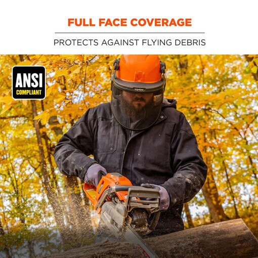 #8989 Gray Mesh Face Shield for