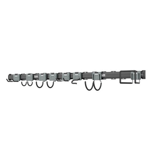 Wall Track Lock Flex FSM1502-10 TRACK-LOCK 32 in. Wall Storage Starter Set with Hooks ...