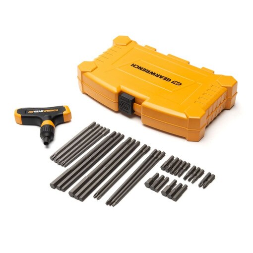 33 Piece Ratcheting T-Handle Hex