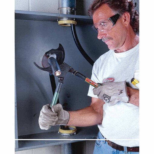 Two-Hand Ratchet Cable Cutter