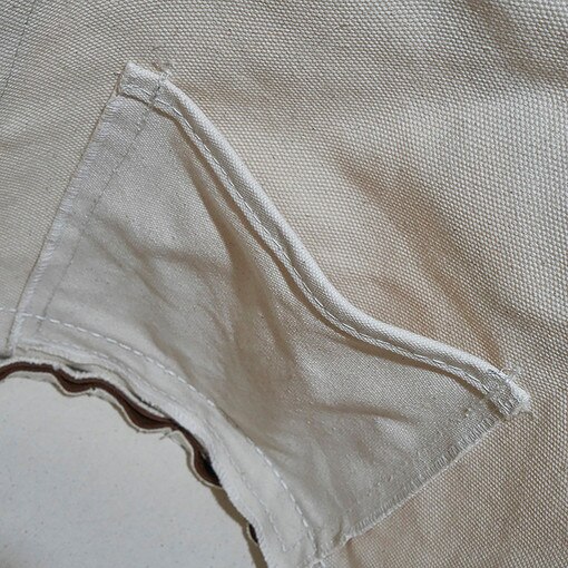 Leather Bottom Canvas Bucket