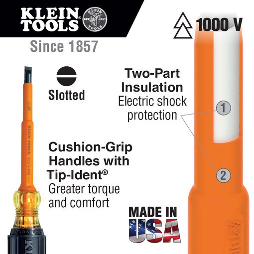 1/4"Cabinet Tip Slotted X 7"Round