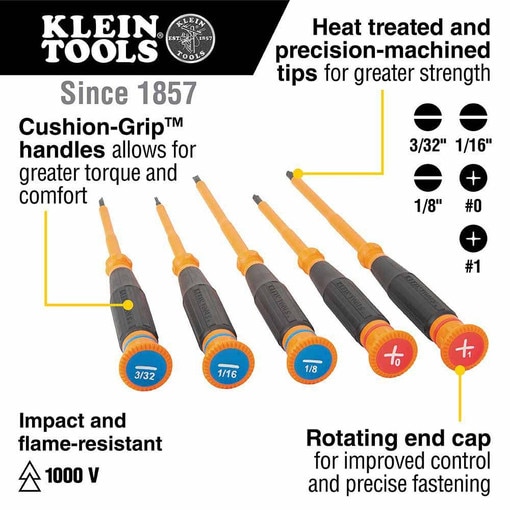 Insulated Precision Screwdriver, #1