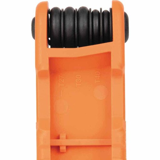 Compact Folding Hex Key Set, 8-Key,
