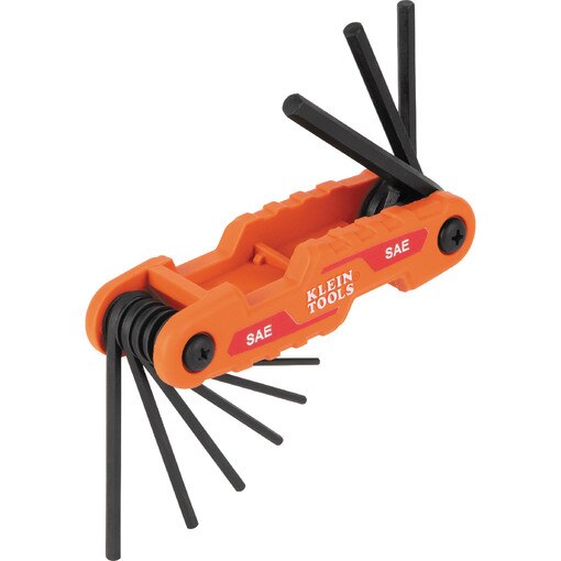 Compact Folding Hex Key Set, SAE