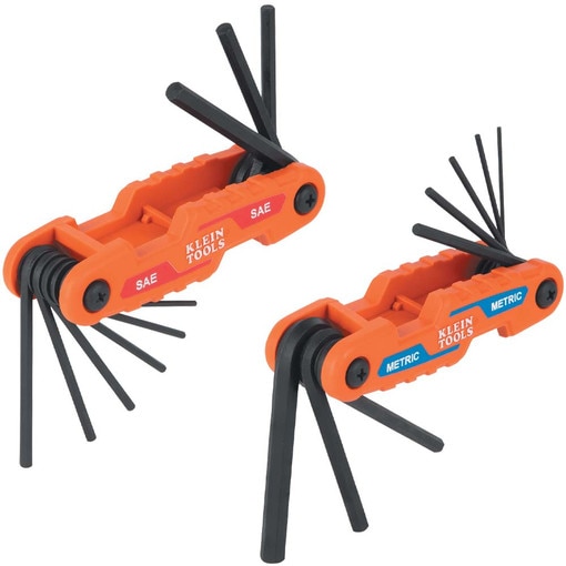 Compact Folding Hex Key Set, SAE