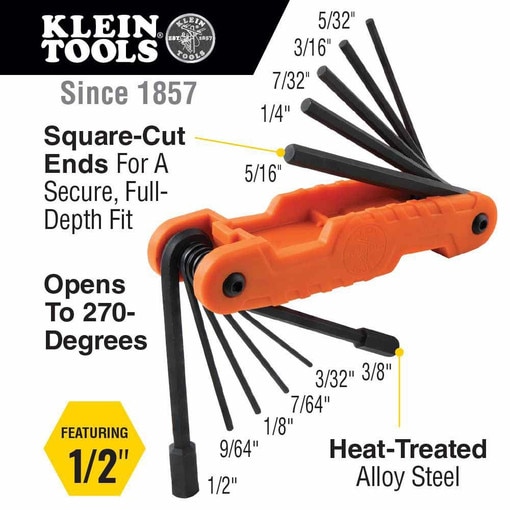Pro Folding Hex Key Set, 31-Key,