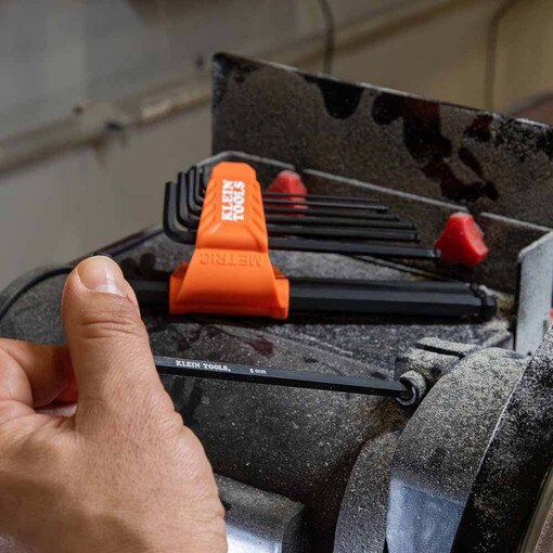 Long Ball-End Hex Key Set, Metric,