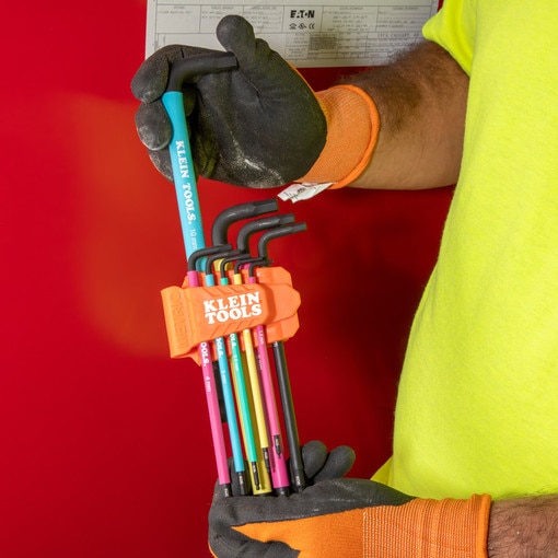 Color Coded Hex Key Set, SAE and