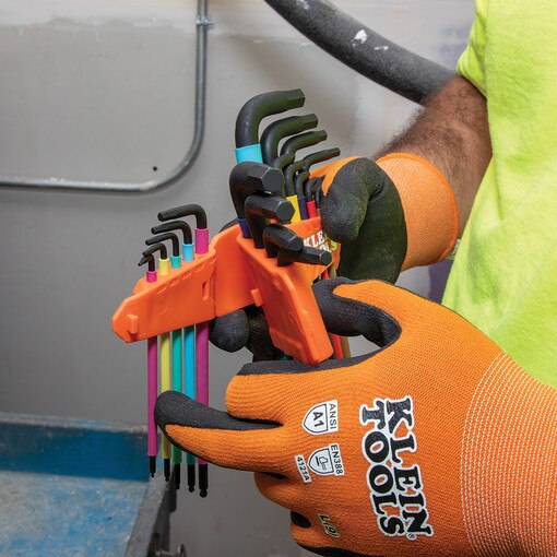 Color Coded Hex Key Set, SAE and