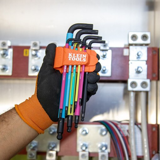 Color Coded Hex Key Set, SAE and