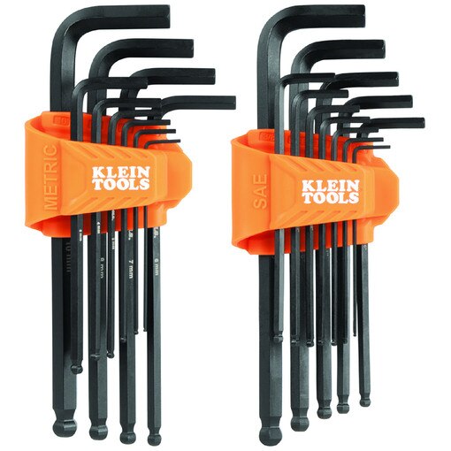 Long Ball End Hex Key Set, SAE and
