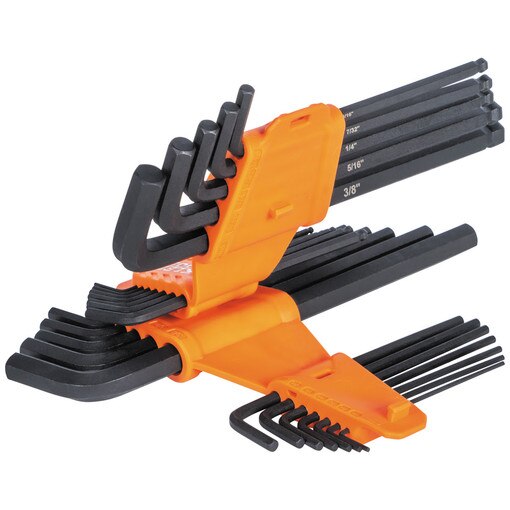 Long Ball End Hex Key Set, SAE and