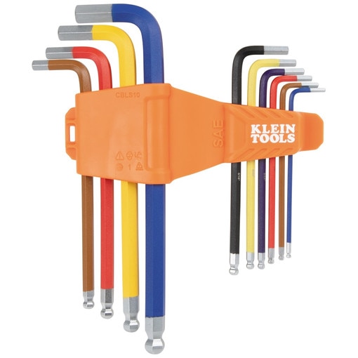 Powder Coated Long Ball-End Hex Key