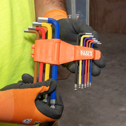 Powder Coated Long Ball-End Hex Key