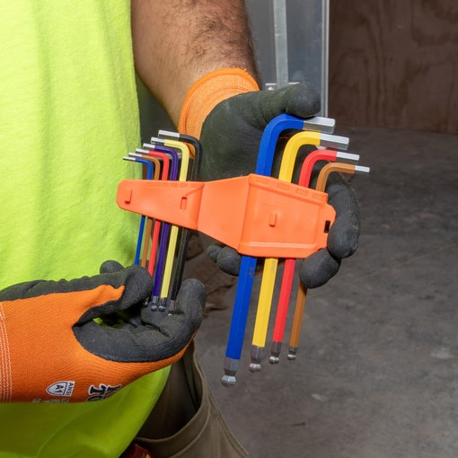 Powder Coated Long Ball-End Hex Key