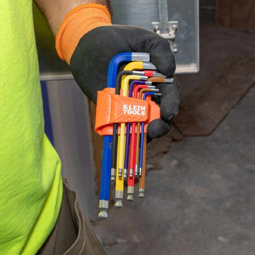 Powder Coated Long Ball End Hex Key
