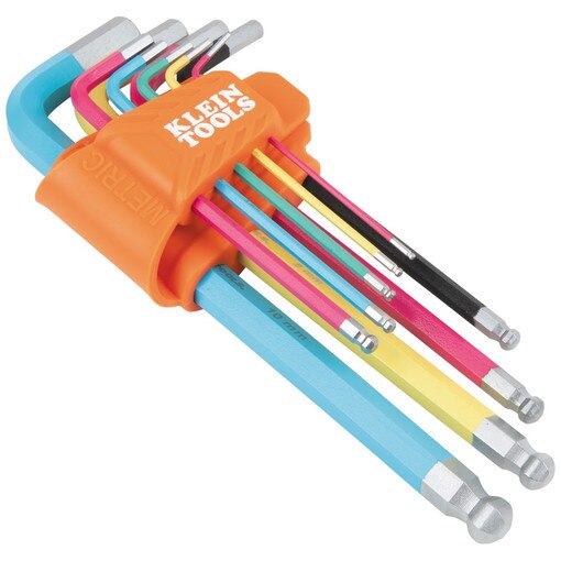 Powder Coated Long Ball-End Hex Key