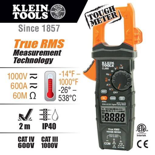 600A Digital Clamp Meter AC/DC Auto
