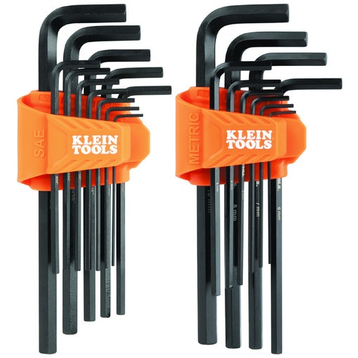 L-Style Long Hex Key Set, SAE and