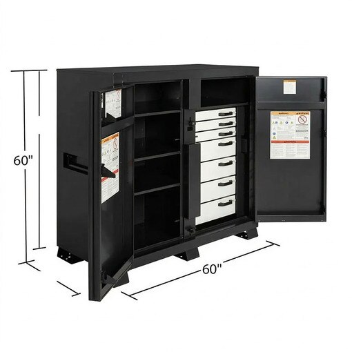 Knaack Locking System Knaack 112-KL-50NR 54.9 cu ft Locking Steel Tool Cabinet with Shelves ...