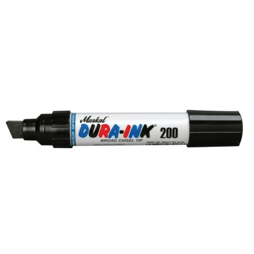 Black Dura-Ink 200-Broad Chisel Tip