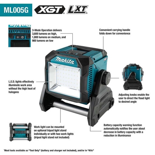 Cordless Work Light with 40V Max